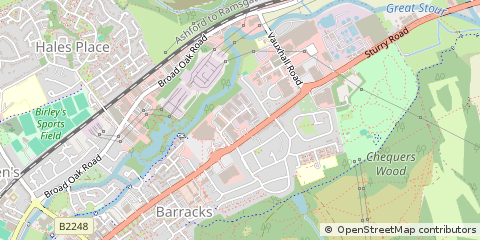 Map of Canterbury, Kent