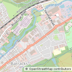 Map of Canterbury, Kent