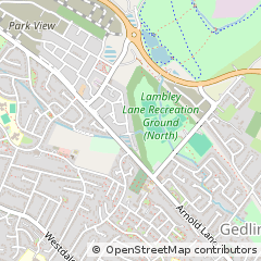 Map of Nottingham, Nottinghamshire