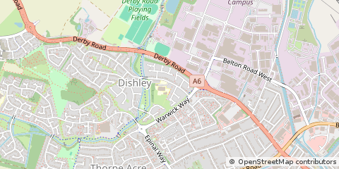 Map of Loughborough