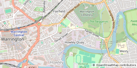 Map of Warrington