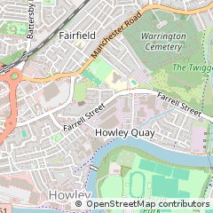 Map of Warrington