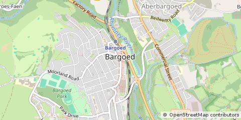 Map of Bargoed