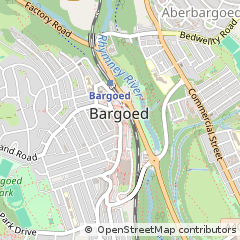 Map of Bargoed