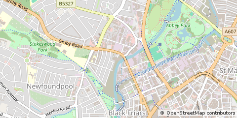 Map of Leicester
