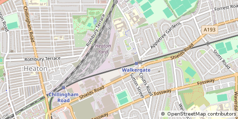 Map of Newcastle Upon Tyne