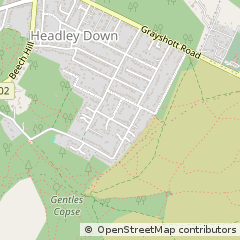 Map of Bordon, Hampshire