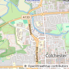 Map of Colchester, Essex