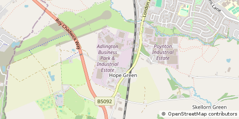 Map of Adlington, Macclesfield