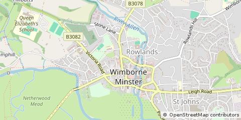 Map of Wimborne
