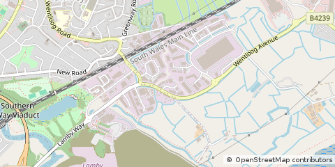 Map of Cardiff