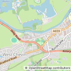 Map of Otley, West Yorkshire