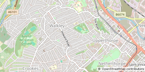 Map of Sheffield