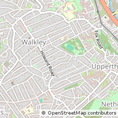 Map of Sheffield