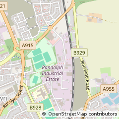 Map of Kirkcaldy, Fife