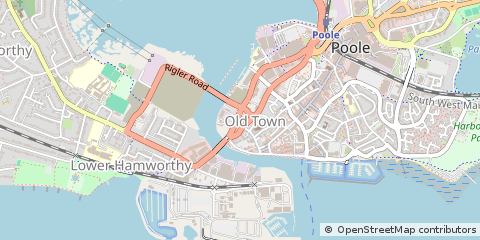 Map of Poole, Dorset