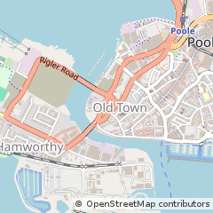 Map of Poole, Dorset