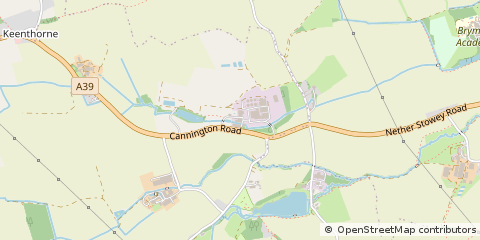 Map of Bridgwater, Somerset