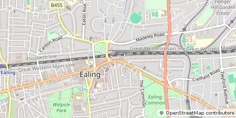 Map of Ealing, London
