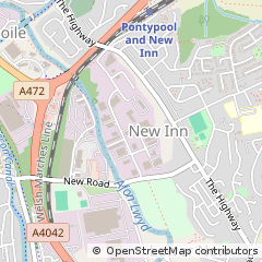 Map of Pontypool, Gwent
