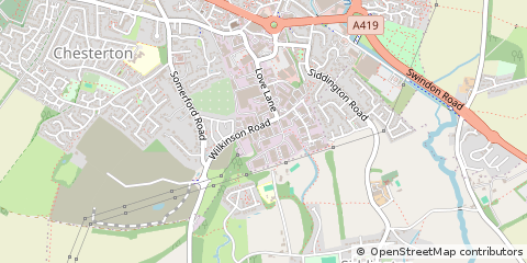 Map of Cirencester