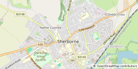 Map of Sherborne