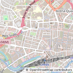 Map of Leeds, West Yorkshire