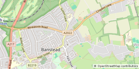 Map of Banstead
