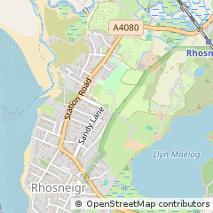 Map of Rhosneigr, Anglesey