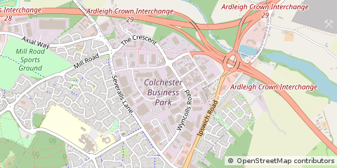 Map of Colchester, Essex