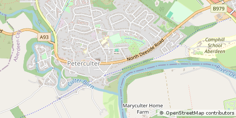 Map of Peterculter, Aberdeenshire