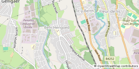 Map of Hengoed