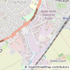 Map of Bromsgrove, Worcestershire