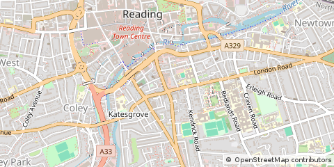 Map of Reading