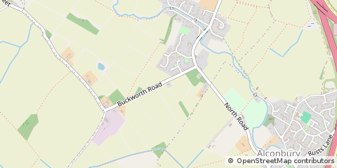 Map of Alconbury Weston, Cambridgeshire