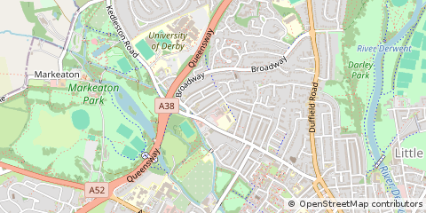 Map of Derby, Derbyshire