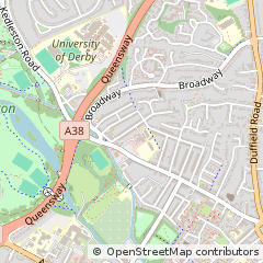 Map of Derby, Derbyshire