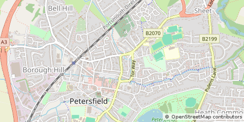 Map of Petersfield, West Sussex
