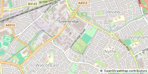 Map of Swindon, Wiltshire