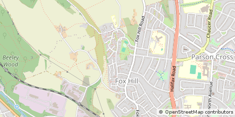 Map of Sheffield, South Yorkshire