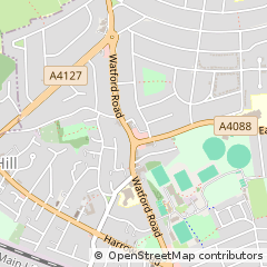 Map of North Wembley, Middlesex