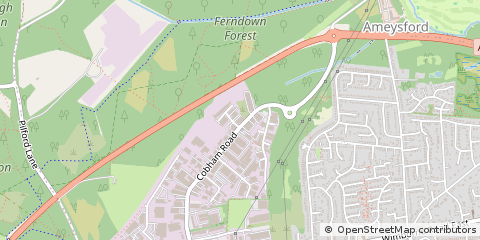 Map of Wimborne, Dorset
