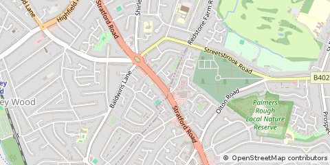 Map of Birmingham, West Midlands