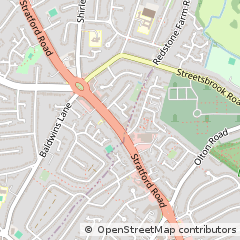 Map of Birmingham, West Midlands