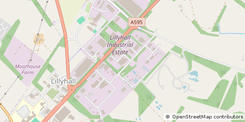 Map of Workington, Cumbria