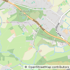 Map of Chobham, Surrey