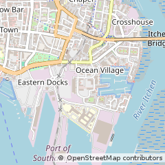 Map of Southampton, Hampshire