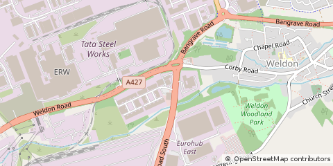 Map of Corby, Northamptonshire