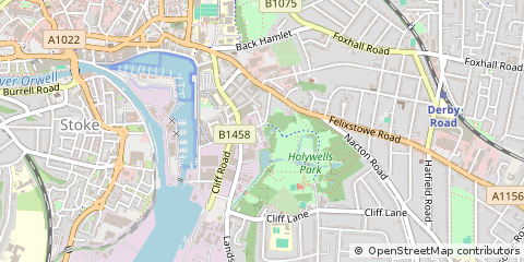 Map of Ipswich, Suffolk