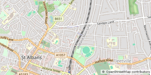Map of ST. Albans, Herts